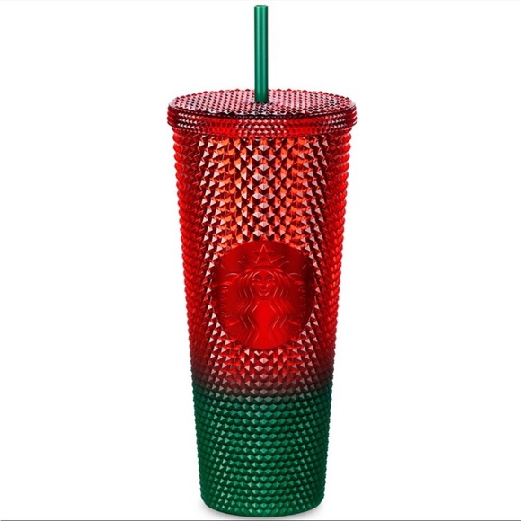 Mickey Mouse Christmas Starbucks Red Green Ombre Tumbler Walt Disney World, NWT - Picture 4 of 14